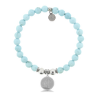 HELP by TJ Palm Tree Charm with Larimar Magnesite Charity Bracelet