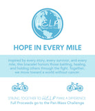 HELP by TJ Pan Mass Challenge Charity Bracelet: Hope in Every Mile Stacker