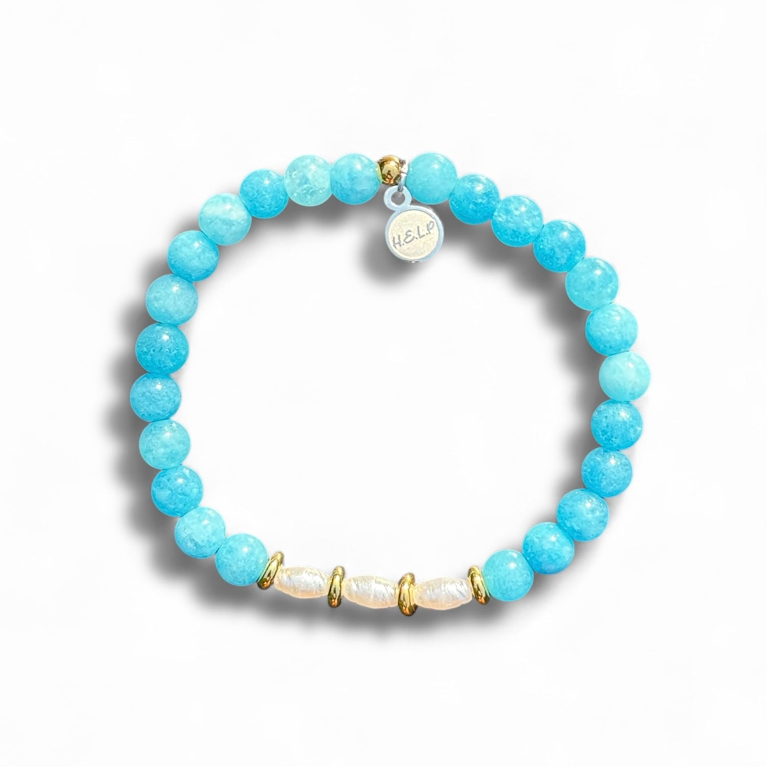 HELP by TJ Pan Mass Challenge Charity Bracelet: Hope in Every Mile Stacker