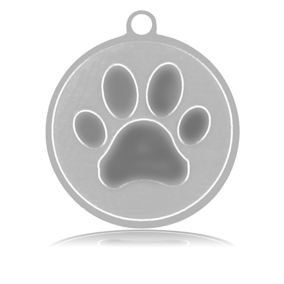 HELP by TJ Paw Print Charm with Grey Stripe Agate Charity Bracelet