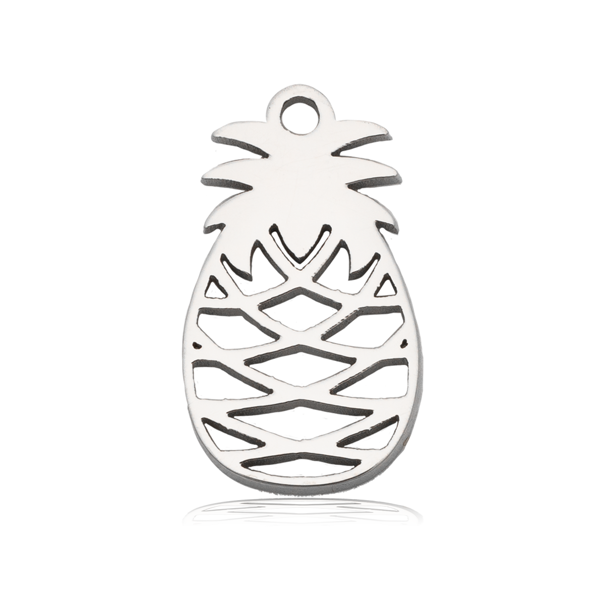 HELP by TJ Pineapple Cutout Charm with Blue Zebra Jade Charity Bracelet