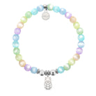 HELP by TJ Pineapple Cutout Charm with Multi Selenite Charity Bracelet