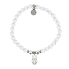 HELP by TJ Pineapple Cutout Charm with White Cats Eye Charity Bracelet