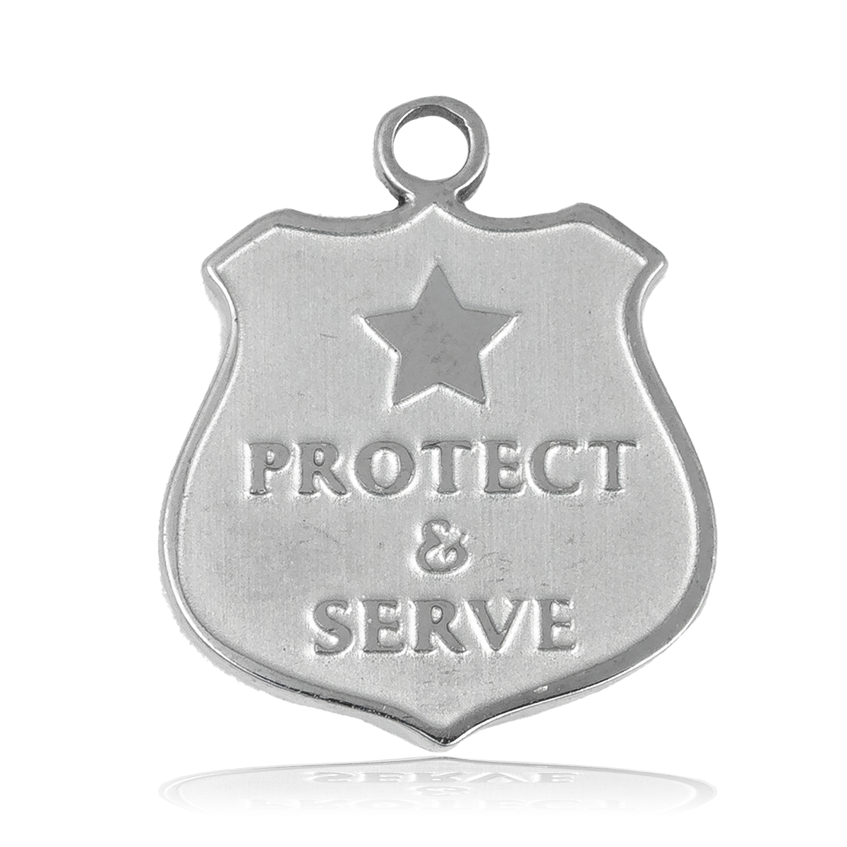 HELP by TJ Police Protect and Serve Charm with Grey Opalescent Charity Bracelet