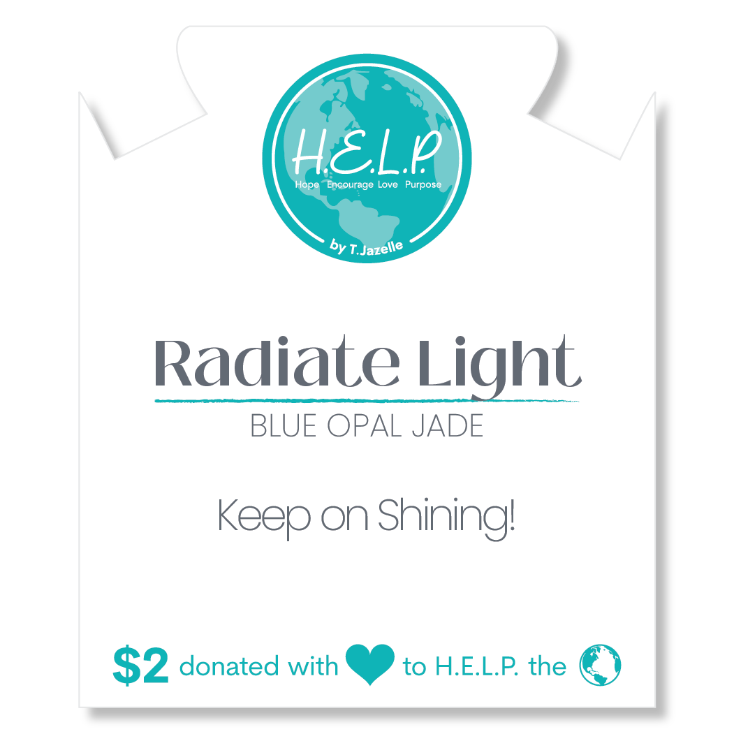 HELP by TJ Radiate Light Stacker with Blue Opal Jade