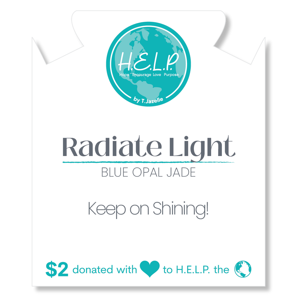 HELP by TJ Radiate Light Stacker with Blue Opal Jade