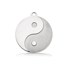 HELP by TJ Raised Yin Yang Charm with Multi Selenite Charity Bracelet