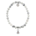 HELP by TJ Reindeer Charm with Howlite Charity Bracelet