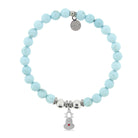 HELP by TJ Reindeer Charm with Larimar Magnesite Charity Bracelet