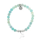 HELP by TJ Reindeer Charm with Light Blue Agate Charity Bracelet