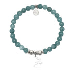 HELP by TJ Reindeer Charm with Mountain Blue Jade Charity Bracelet