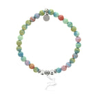 HELP by TJ Reindeer Charm with Pastel Magnesite Charity Bracelet