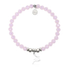 HELP by TJ Reindeer Charm with Pink Crystal Charity Bracelet