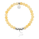 HELP by TJ Reindeer Charm with Yellow Jade Charity Bracelet