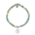 HELP by TJ Saint Francis Charm with Pastel Magnesite Charity Bracelet