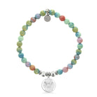 HELP by TJ Saint Michael Charm with Pastel Magnesite Charity Bracelet