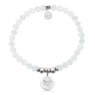 HELP by TJ Saint Michael Charm with White Crystal Charity Bracelet