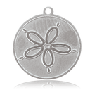 HELP by TJ Sand Dollar Charm with Aqua Crystal Charity Bracelet