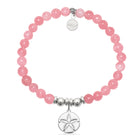HELP by TJ Sand Dollar Charm with Cherry Jade Charity Bracelet