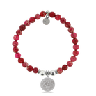 HELP by TJ Sand Dollar Charm with Cranberry Jasper Charity Bracelet