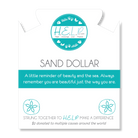 HELP by TJ Sand Dollar Charm with Mountain Blue Jade Charity Bracelet