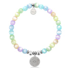 HELP by TJ Sand Dollar Charm with Multi Selenite Charity Bracelet