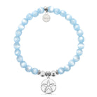 HELP by TJ Sand Dollar Cutout Charm with Blue Selenite Charity Bracelet