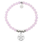 HELP by TJ Sand Dollar Cutout Charm with Pink Crystal Charity Bracelet