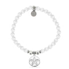 HELP by TJ Sand Dollar Cutout Charm with White Cats Eye Charity Bracelet