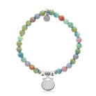 HELP by TJ Seashell Cutout Charm with Pastel Magnesite Charity Bracelet