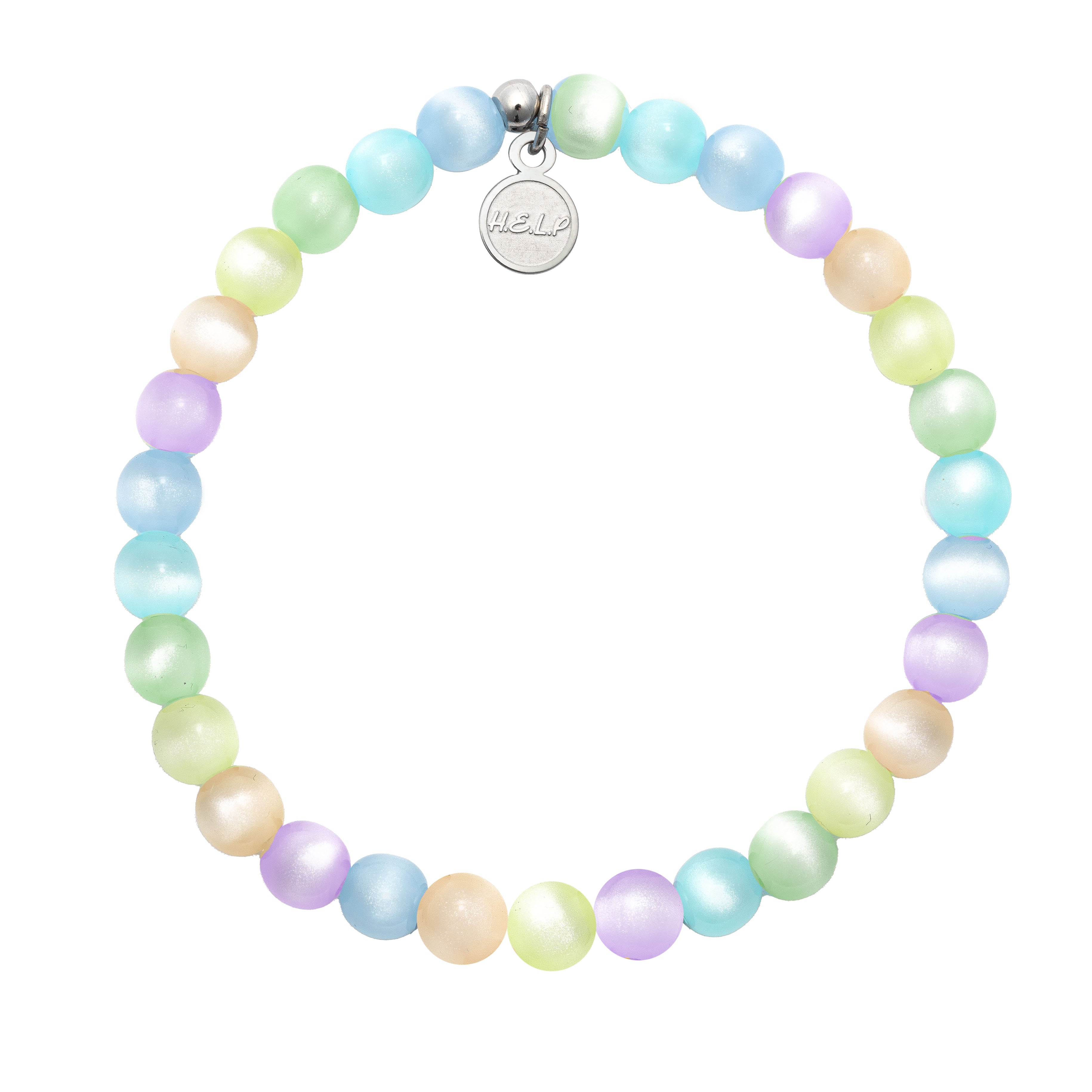 HELP by TJ Shine Bright Stacker Bracelet with Multi Selenite Beads