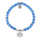 HELP by TJ Sister Charm with Azure Blue Jade Charity Bracelet