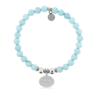 HELP by TJ Sister Charm with Larimar Magnesite Charity Bracelet