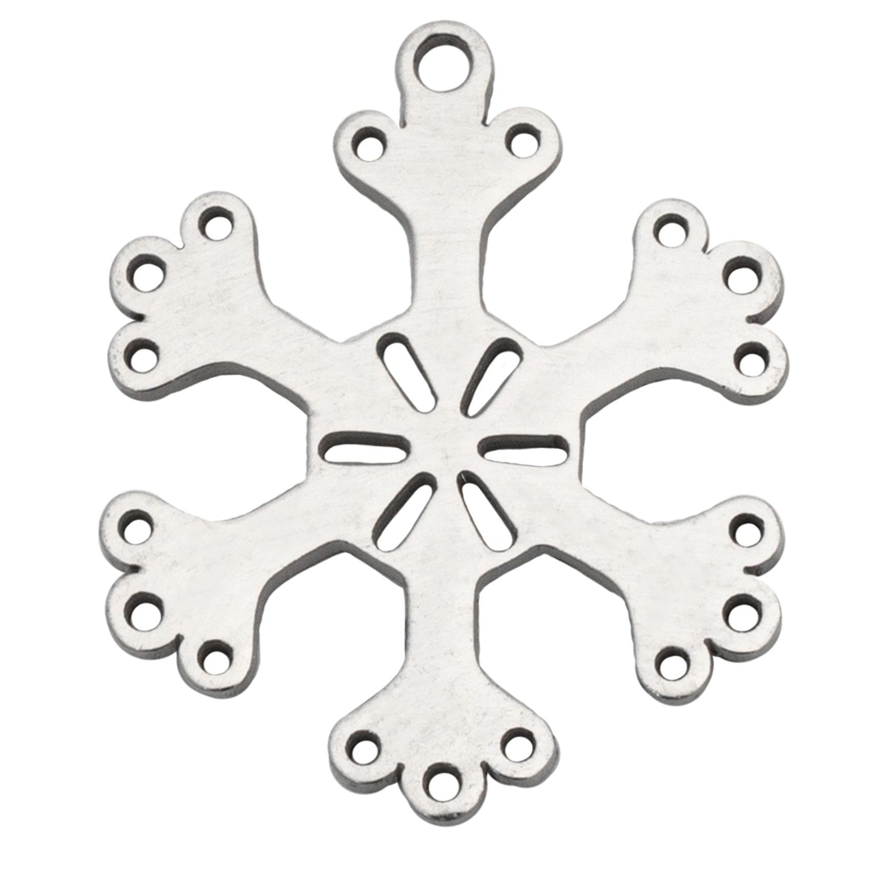 HELP by TJ Snowflake Charm with Grey Opalescent Charity Bracelet