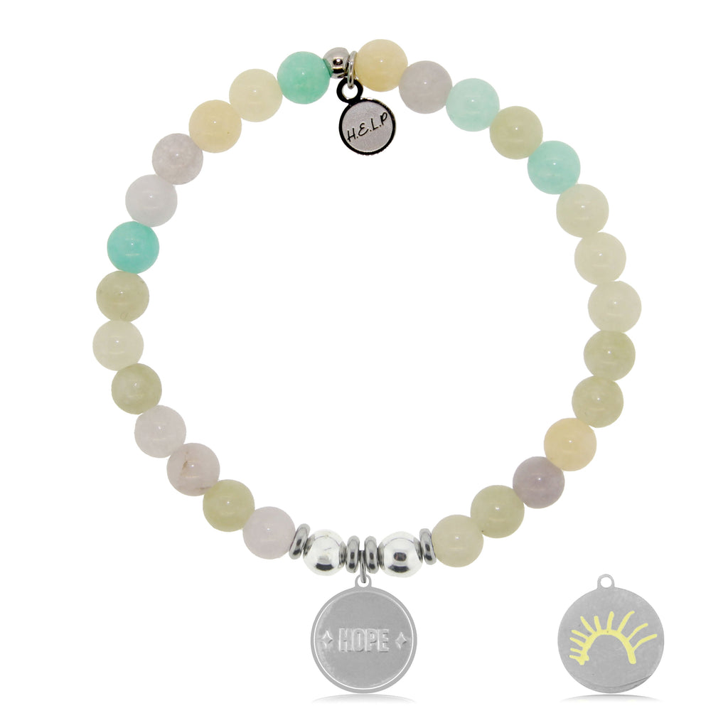 HELP by TJ St. Jude Collection: Sun Charm with Green Yellow Jade Charity Bracelet