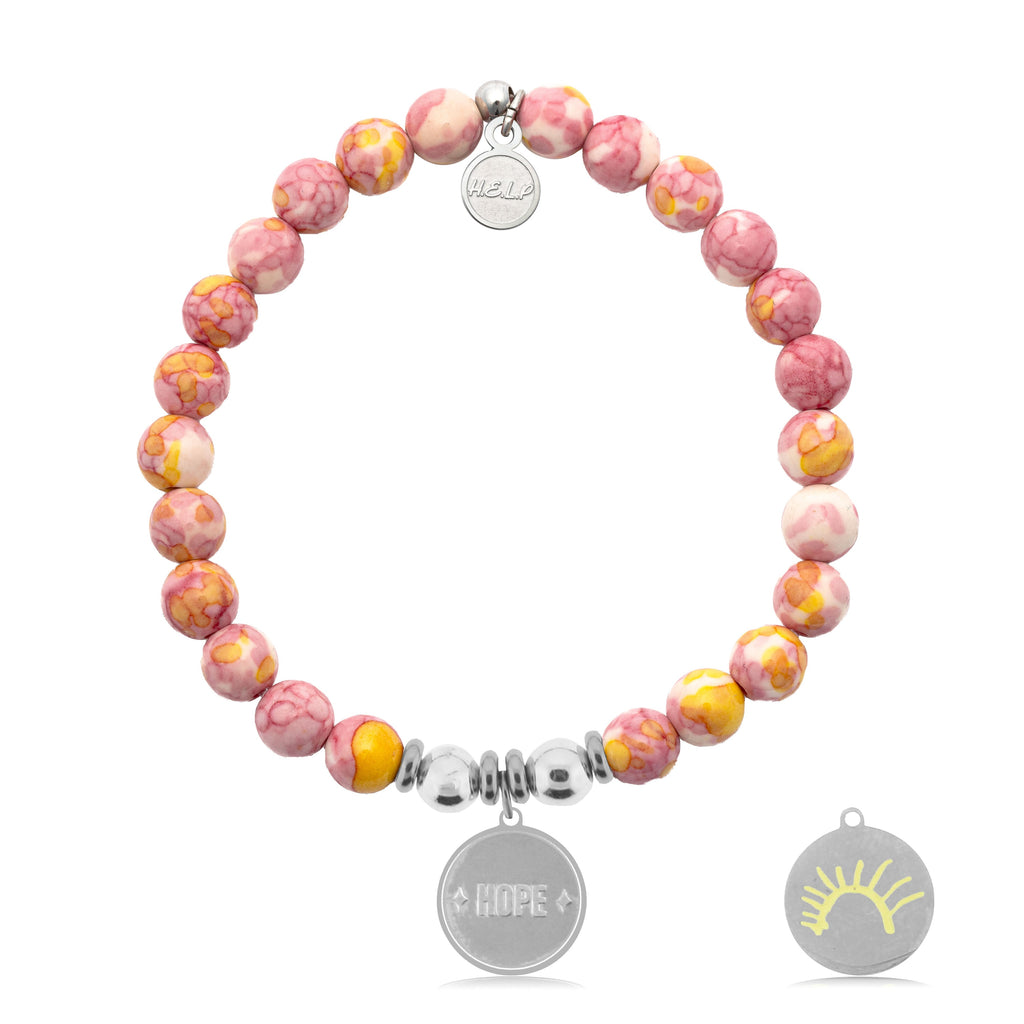 HELP by TJ St. Jude Collection: Sun Charm with Lemonade Jade Charity Bracelet