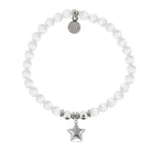 HELP by TJ Star Charm with White Cats Eye Charity Bracelet