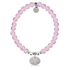 HELP by TJ Starfish Charm with Pink Glass Shimmer Charity Bracelet