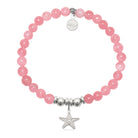 HELP by TJ Starfish Cutout Charm with Cherry Jade Charity Bracelet