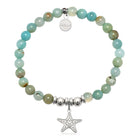HELP by TJ Starfish Cutout Charm with Multi Amazonite Charity Bracelet
