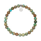 HELP by TJ Strength Stacker Bracelet with Turquoise Jasper Beads