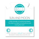 HELP by TJ Sun and Moon Charm with Aqua Cats Eye Charity Bracelet