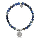 HELP by TJ Sun and Moon with Royal Blue Jasper Charity Bracelet