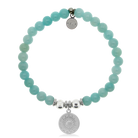 HELP by TJ Sunny Days Charm with Baby Blue Quartz Charity Bracelet