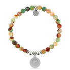 HELP by TJ Sunny Days Charm with Multi Agate Charity Bracelet