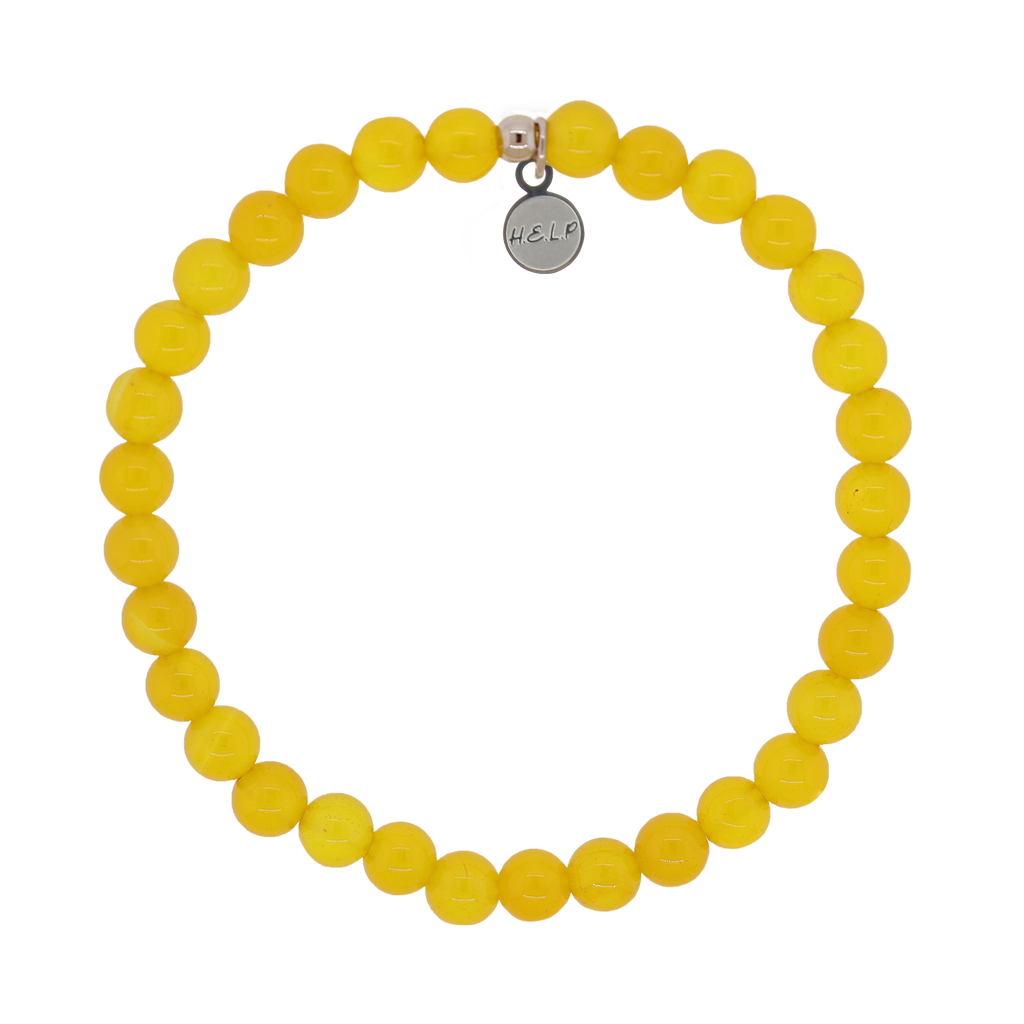 HELP by TJ Sunny Days Stacker with Yellow Agate
