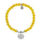 HELP by TJ Sunrise Charm with Yellow Agate Charity Bracelet