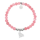 HELP by TJ Super Mom Charm with Cherry Jade Charity Bracelet