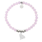 HELP by TJ Super Mom Charm with Pink Crystal Charity Bracelet