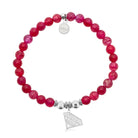 HELP by TJ Super Mom Charm with Red Fire Agate Charity Bracelet